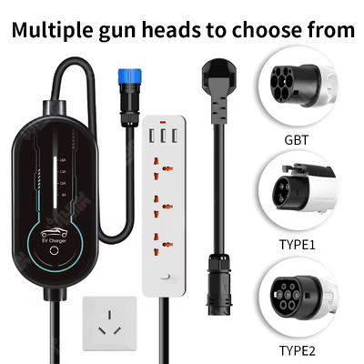 Good price Flexible 16A 32A Universal Emergency Charging Station V2X V2L V2V GBT Portable Car EV Charger online